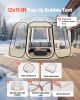 VEVOR Pop up Bubble Tent, 12 x 11.1 ft Waterproof & UV-Resistant, Clear Camping Tent Shelter, Outdoor Garden Dome Igloo Tents with Windows