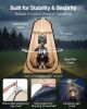 VEVOR Pop up Sports Tent, 47x47 in Clear Bubble Tent for 1 Person, Waterproof Outdoor Pod with Floor Mat & Top Cover